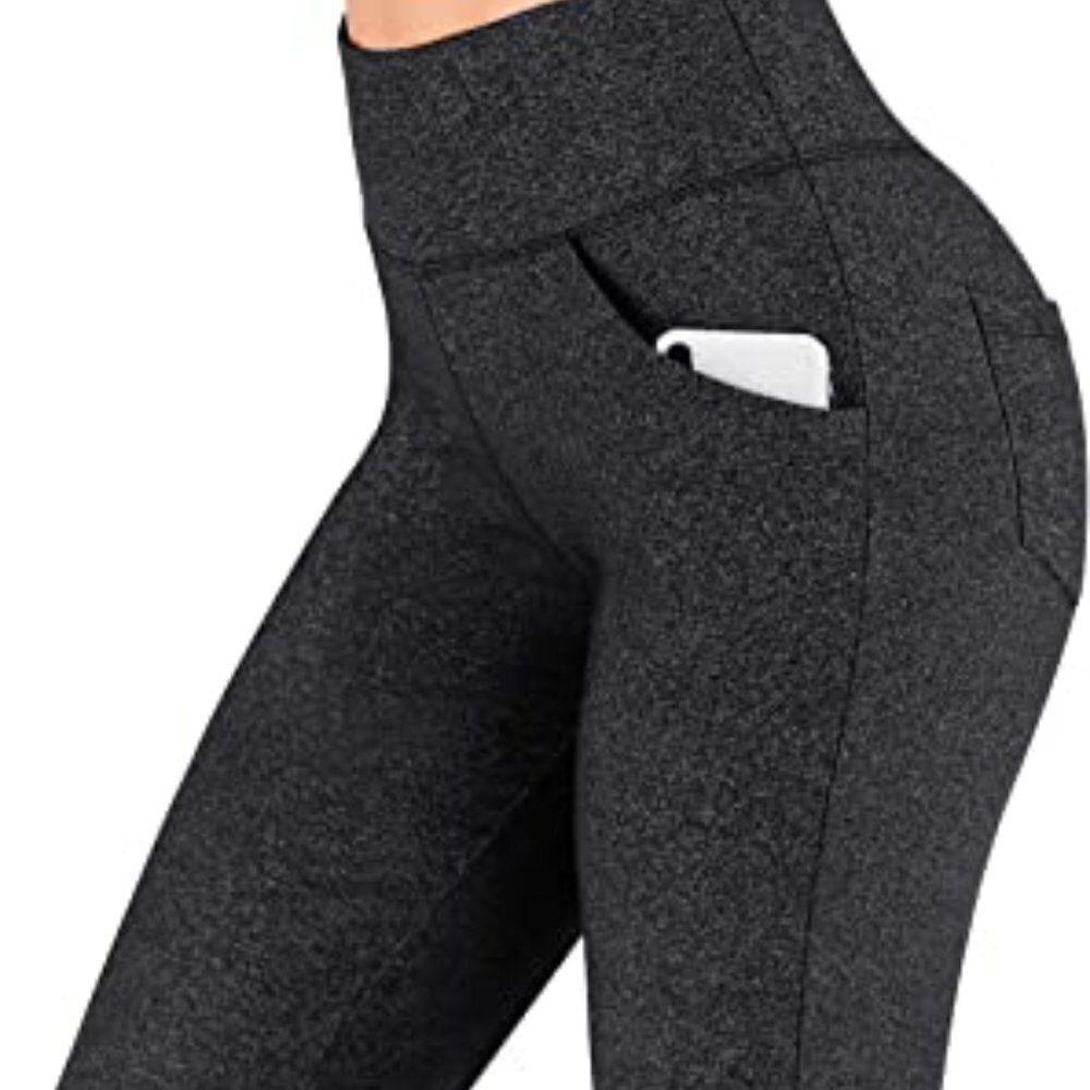 IUGA charcoal gray pull on yoga bootcut dress pants 4 pockets size small - Picture 7 of 7